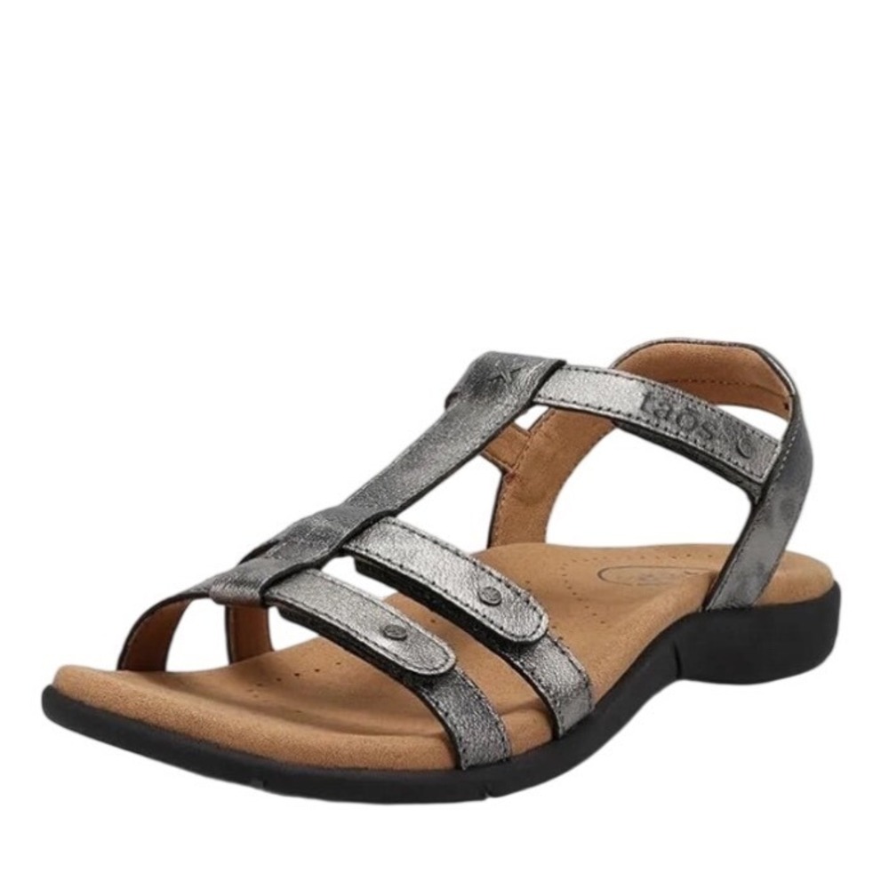 Taos Metallic Leather Strappy Comfort Trophy 2 Sandals Women's Size 10 $150